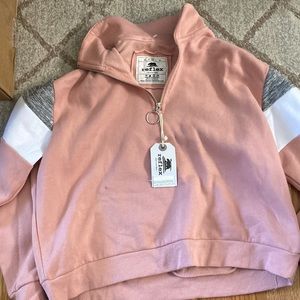 Crop fleece 1/4 zip